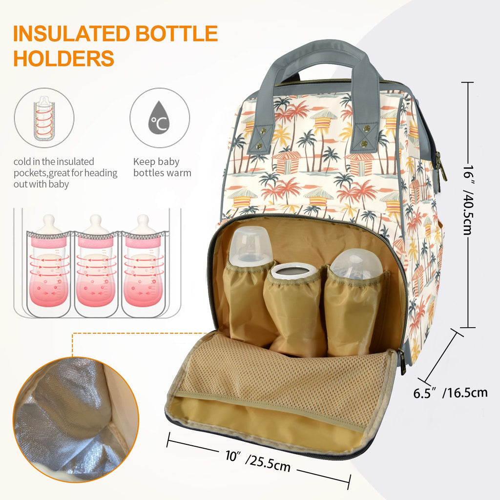 Beach Shack Multi-Function Backpack, Nappy / Diaper Bag Multi-function Backpack, Nappy / Diaper Bag Printed Offshore Surf