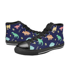 Dinosaurs - Men's High Top Canvas Shoes