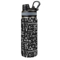 Mathematics Insulated Water Bottle with Dual-Use Lid (18oz) One Size Insulated Water Bottle with Dual-Use Lid (18oz) Maths Printed Offshore