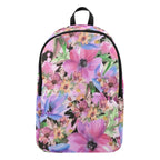 Bright Pink Floral - Fabric Backpack