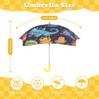Monster Mania Kids Safe Round Corner Umbrella Kids Safe Round Corner Umbrella Printed Offshore Sci Fi
