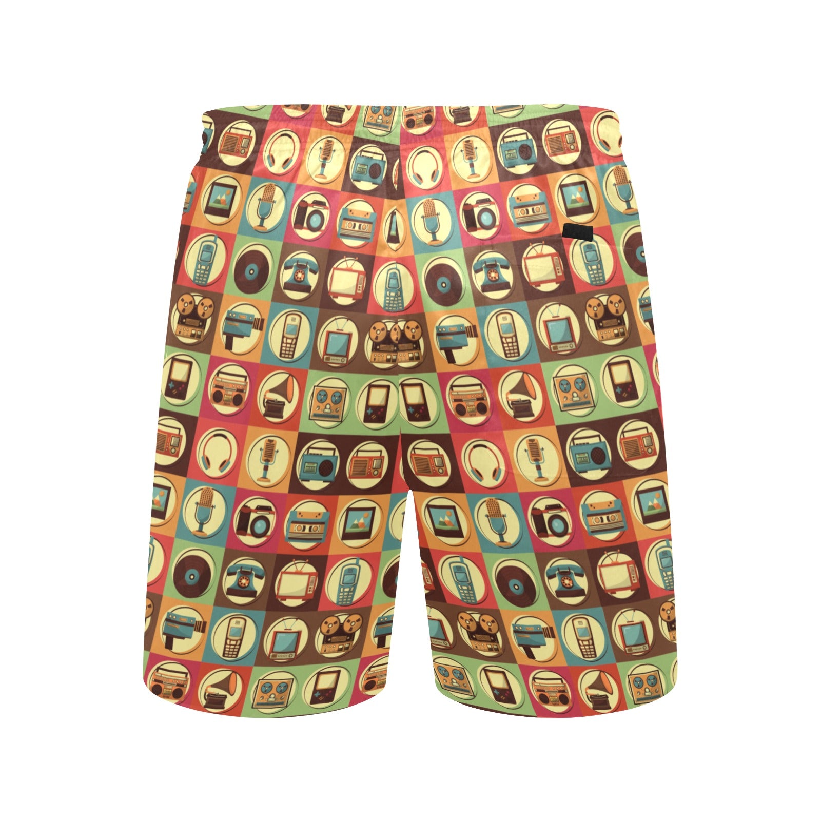 Retro Life - Men's Mid-Length Beach Shorts Men's Mid-Length Beach Shorts Printed Offshore Retro
