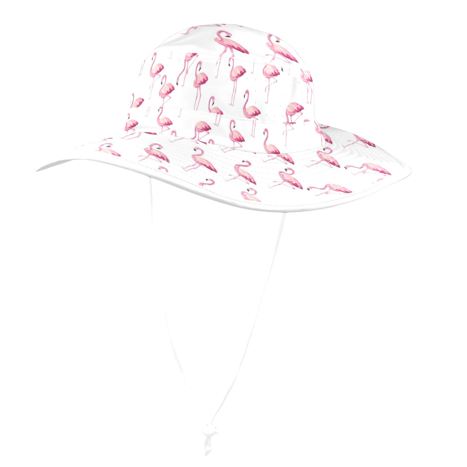 Flamingos Wide Brim Bucket Hat Wide Brim Bucket Hat animal Printed Offshore