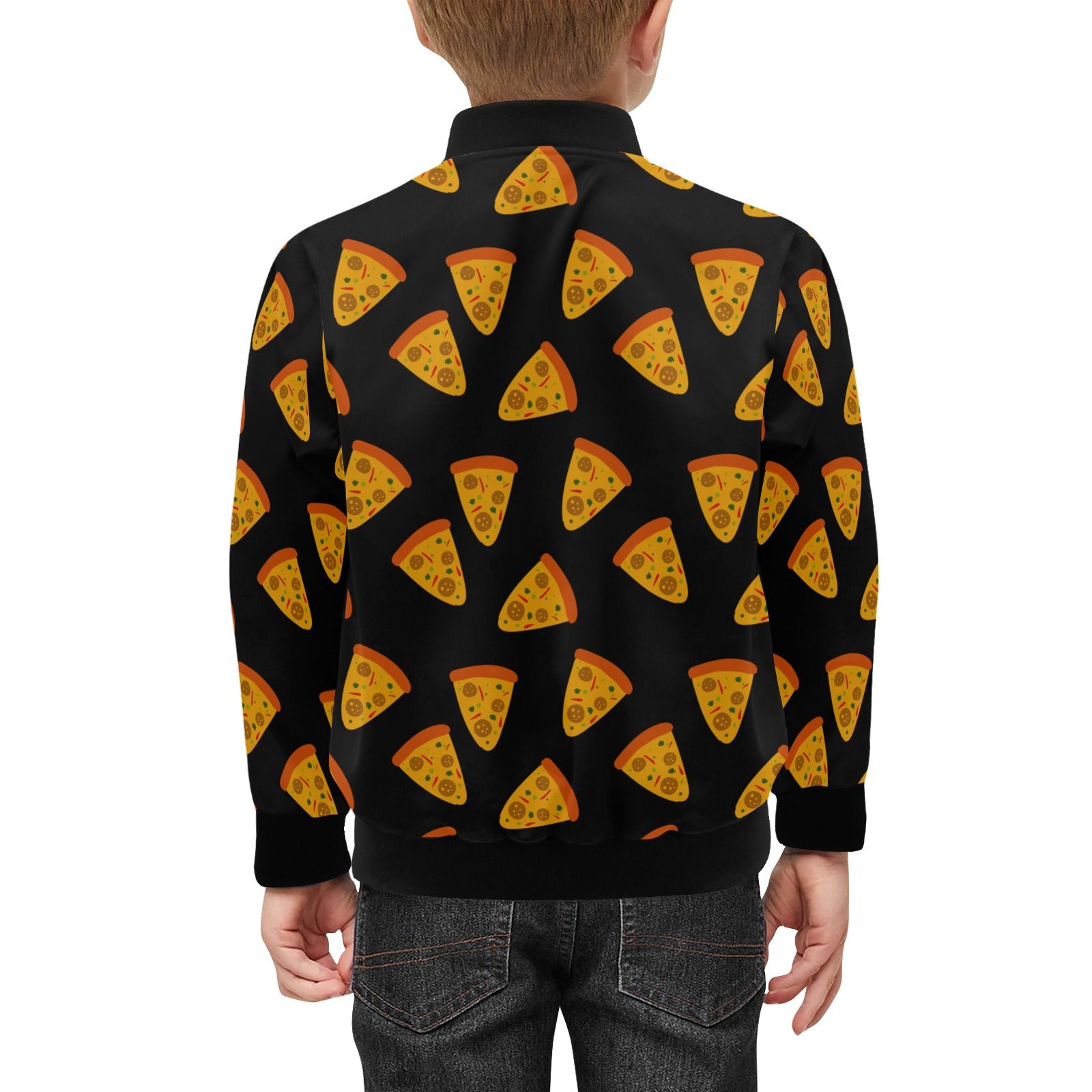 Pizzas Kids Bomber Jacket Kids Bomber Jacket Food Printed Offshore