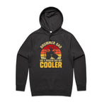 Drummer Dad, Like A Regular Dad But Cooler Men's AS Colour Hoodie Coal Mens Hoodie Dad Music Printed In Australia