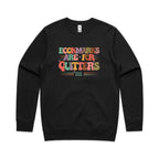 Bookmarks Are For Quitters - AS Colour Stencil Crew Sweatshirt Black Sweatshirt Printed In Australia Reading