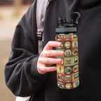 Retro Life - Insulated Water Bottle with Dual-Use Lid (18oz) Insulated Water Bottle with Dual-Use Lid (18oz) Printed Offshore Retro