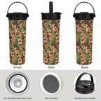 Vintage Hawaiian Floral 20oz Tea Tumbler with Carry Handle