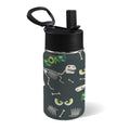 Dinosaur Skeleton Roar 12oz Kids Water Bottle with Straw Lid