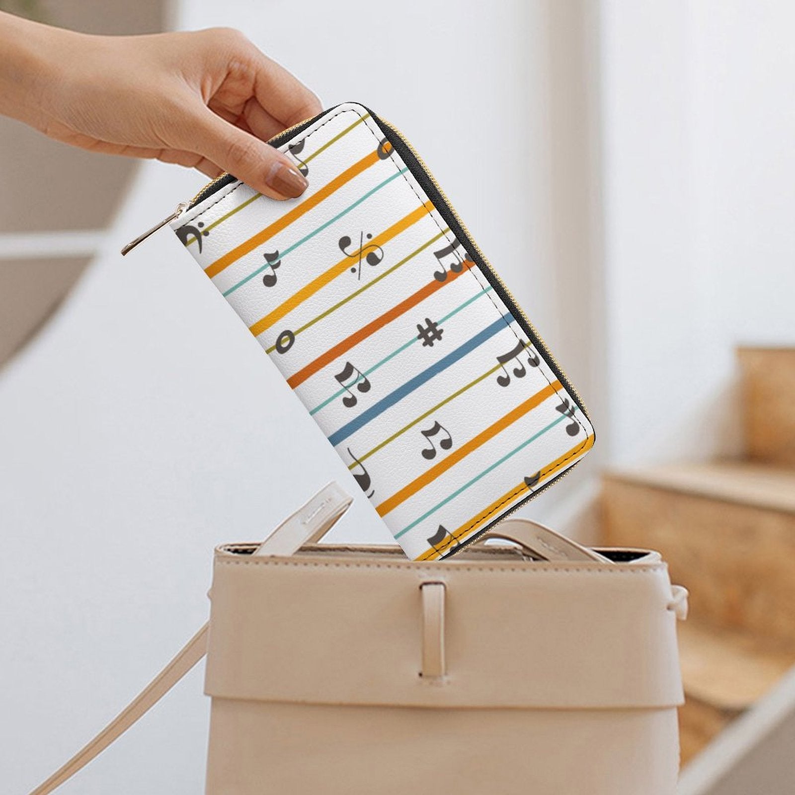 Music Lines - PU Leather Wallet