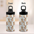Quokkas Kids Water Bottle with Chug Lid (12 oz) Kids Water Bottle with Chug Lid animal Australia Printed Offshore