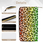 Rainbow Leopard Print - PU Leather Wallet