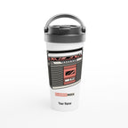 Personalised - Classic Rock - White 15oz Stainless Steel Travel Mug Default Title Personalised Travel Mug Customise Globally Fulfilled Music Personalise Retro