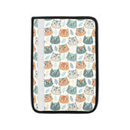 Cute Cat Faces Car Seat Belt Cover 7''x10'' (Pack of 2) Car Seat Belt Cover 7x10 (Pack of 2) animal Printed Offshore