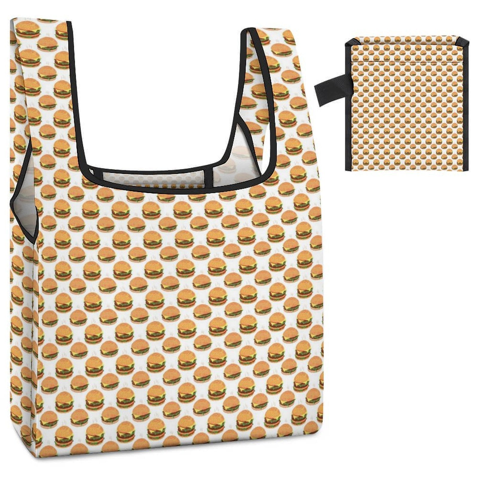 Hamburgers Foldable Shopping Bag