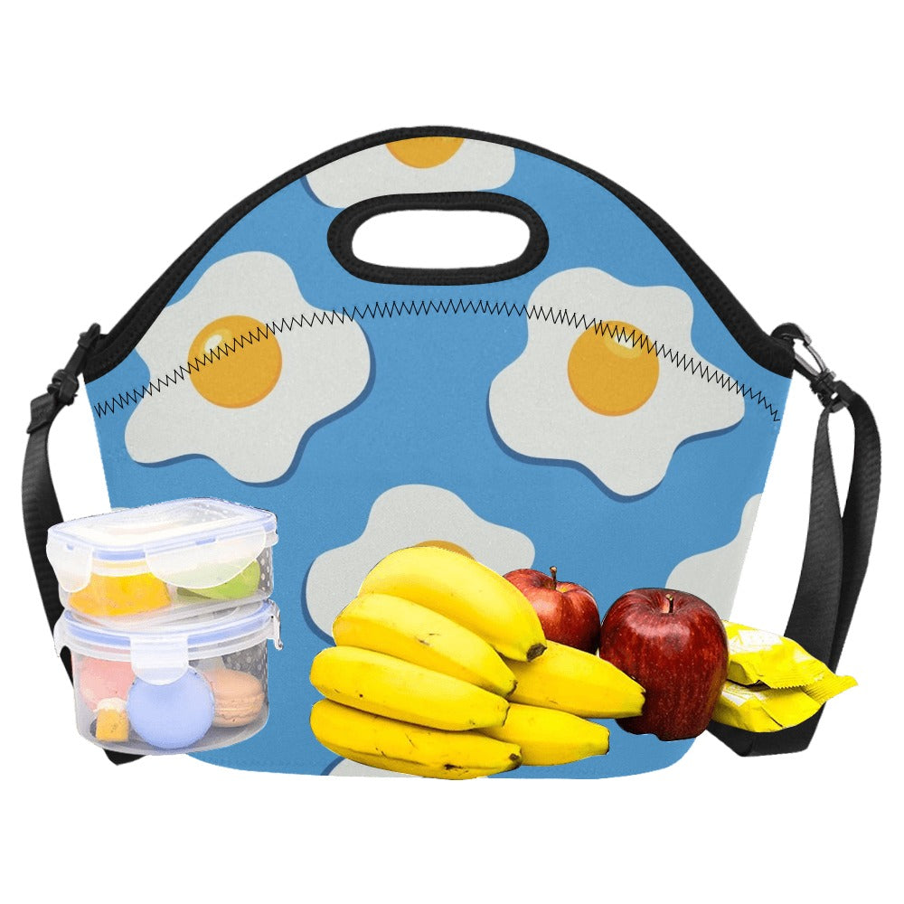 Fried Eggs - Neoprene Lunch Bag Neoprene Lunch Bag Printed Offshore