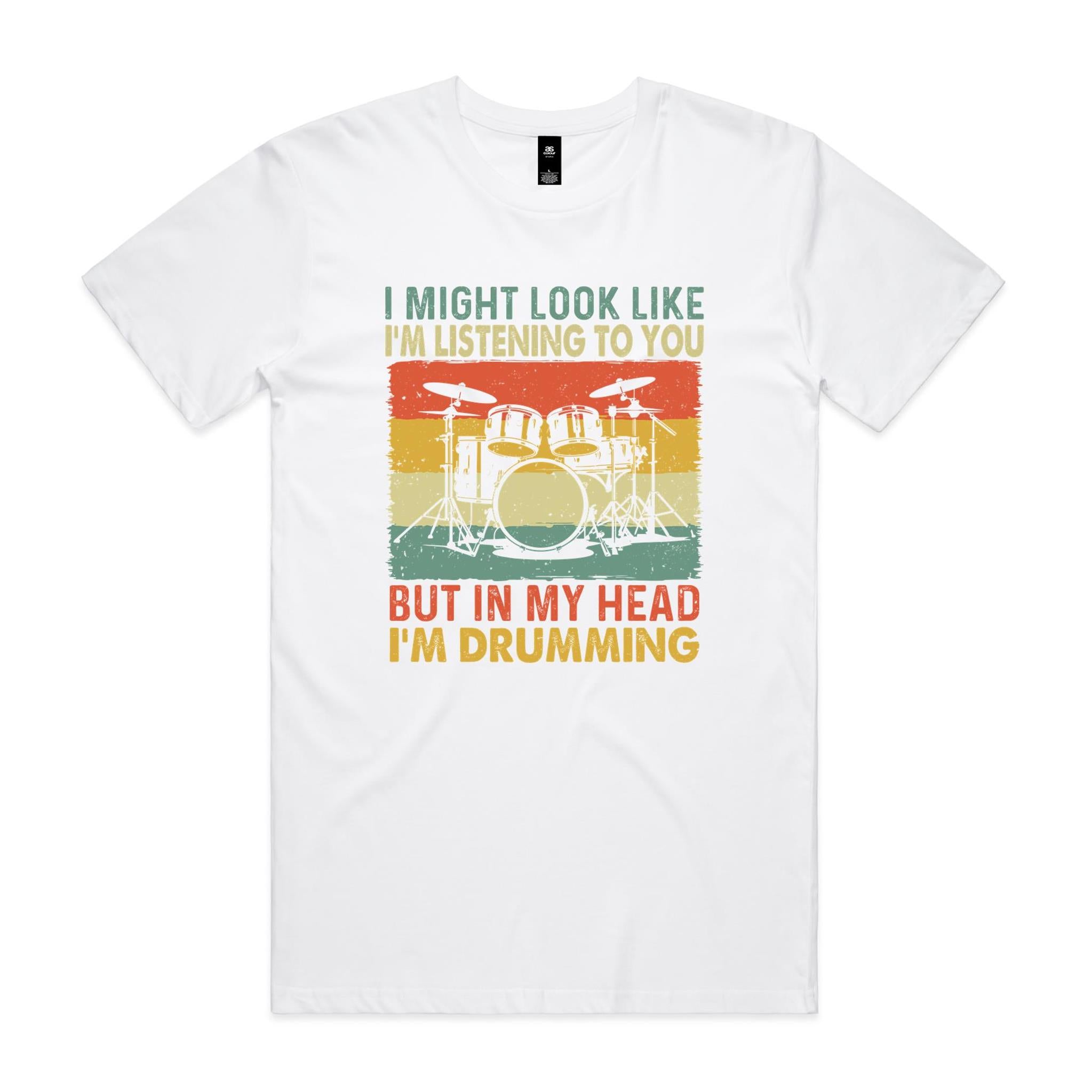 In My Head I'm Drumming - Mens T-shirt