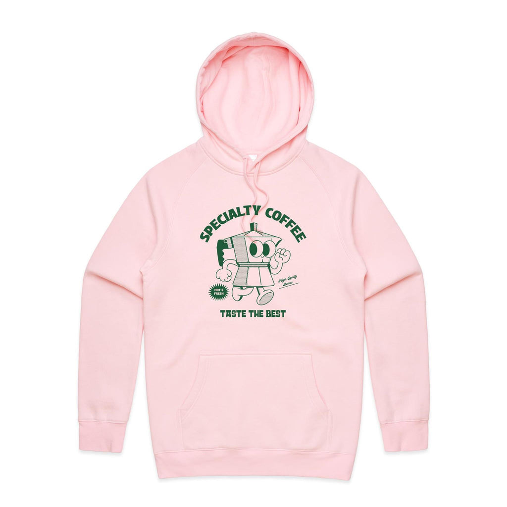 Specialty Coffee - Mens Hoodie Pink Mens Hoodie Coffee Printed In Australia