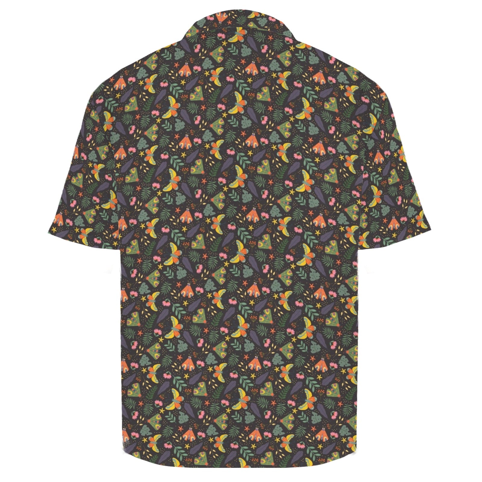 Dark Butterfly Men's Crinkle Hawaiian Shirt