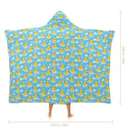 Rubber Ducks Kids Hooded Blanket 100cm x 130cm