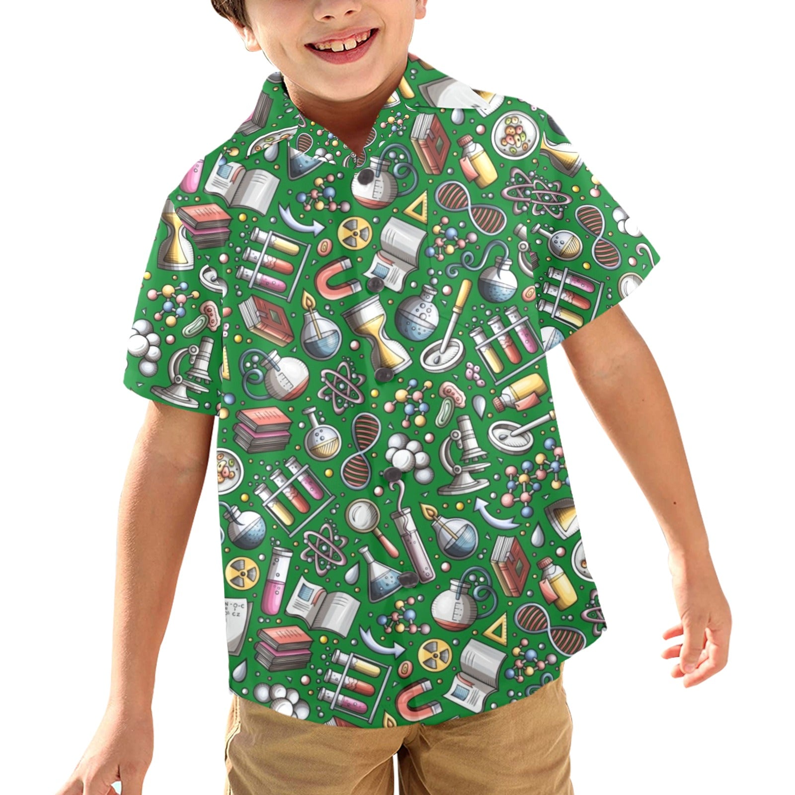 Science Love - Junior Kids Hawaiian Shirt