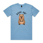 Quokka, Quok On Men's AS Colour T-shirt Carolina Blue Mens T-shirt animal Printed In Australia