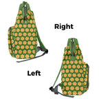 Yellow Flowers On Green Multi-Function Backpack, Nappy / Diaper Bag Multi-function Backpack, Nappy / Diaper Bag Plants Printed Offshore