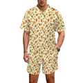 Graphic Floral Men's Hawaiian Shirt & Shorts Set