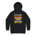 Punctuation Saves Lives, Dinosaur Women's AS Colour Hoodie