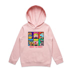 Born To Rock - Kids Hoodie Pink Kids Hoodie Printed In Australia