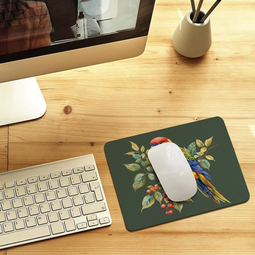 Lorikeet Leather Mouse Pad Leather Mouse Pad animal Printed Offshore