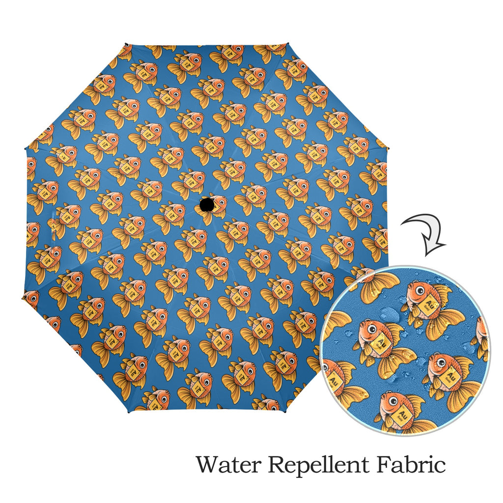 Gold Fish Periodic Table Umbrella