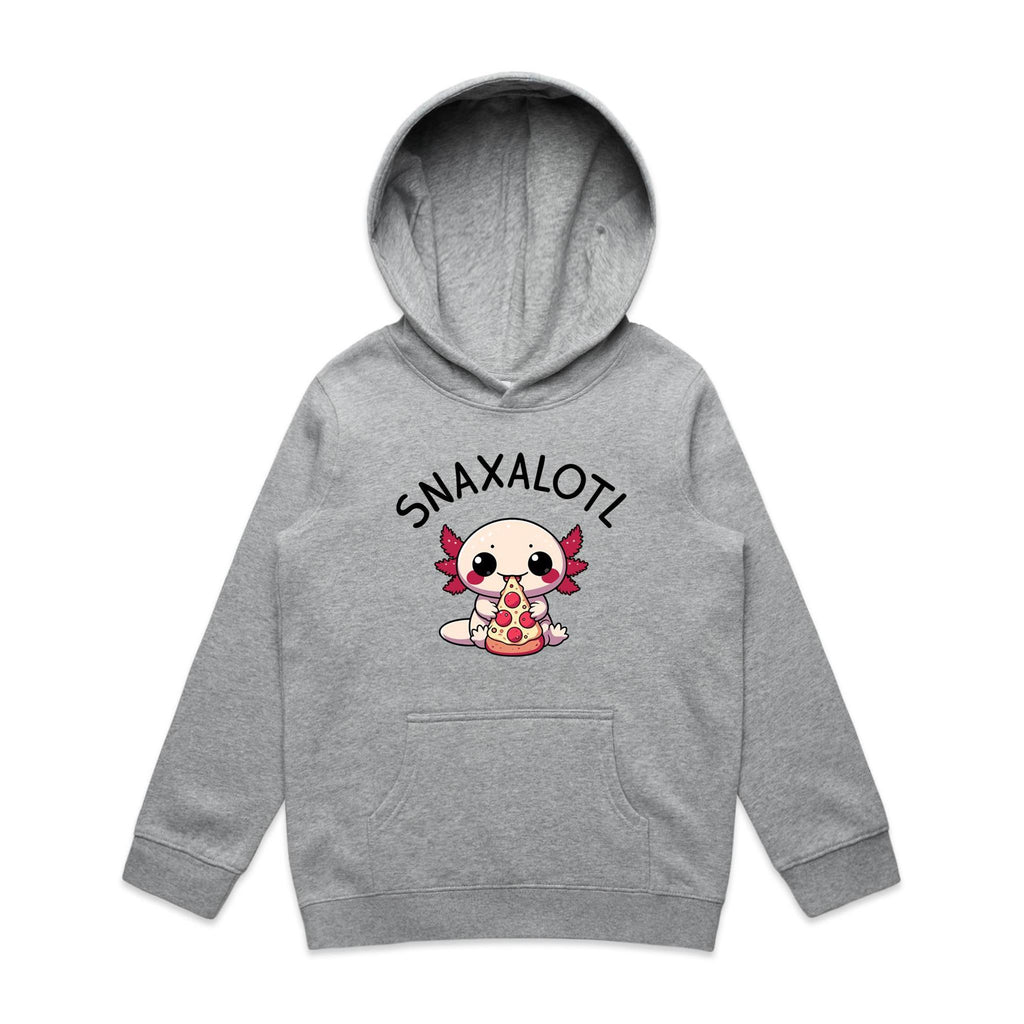 Snaxalotl, Axolotl Pizza - Kids Hoodie