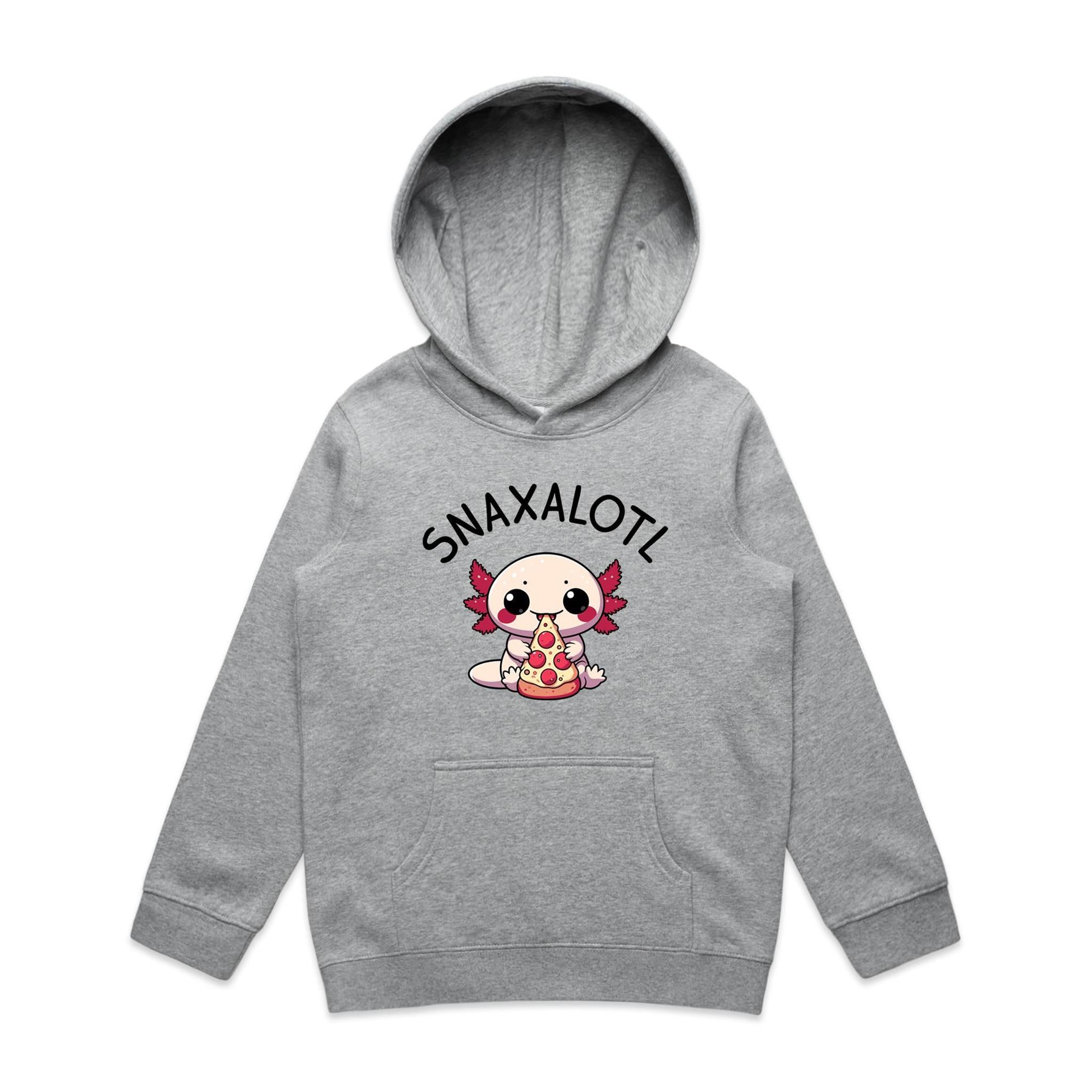 Snaxalotl, Axolotl Pizza - Kids Hoodie