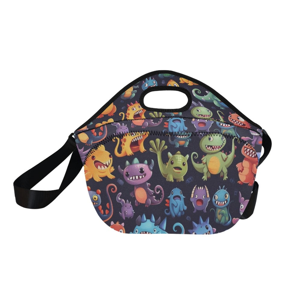 Monster Mania - Neoprene Lunch Bag Neoprene Lunch Bag Printed Offshore