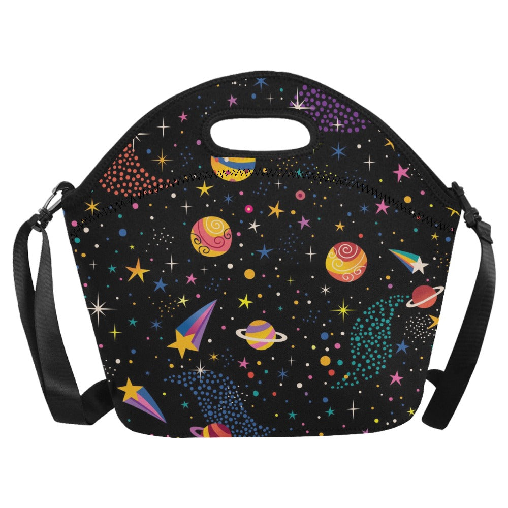 Colourful Space - Neoprene Lunch Bag Neoprene Lunch Bag Printed Offshore