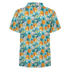 Pineapple Coconut Kids Youth Short Sleeve Button Up Shirt