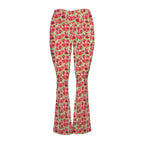 Busy Watermelon High Waist Crossover Tummy Control Flare Leggings