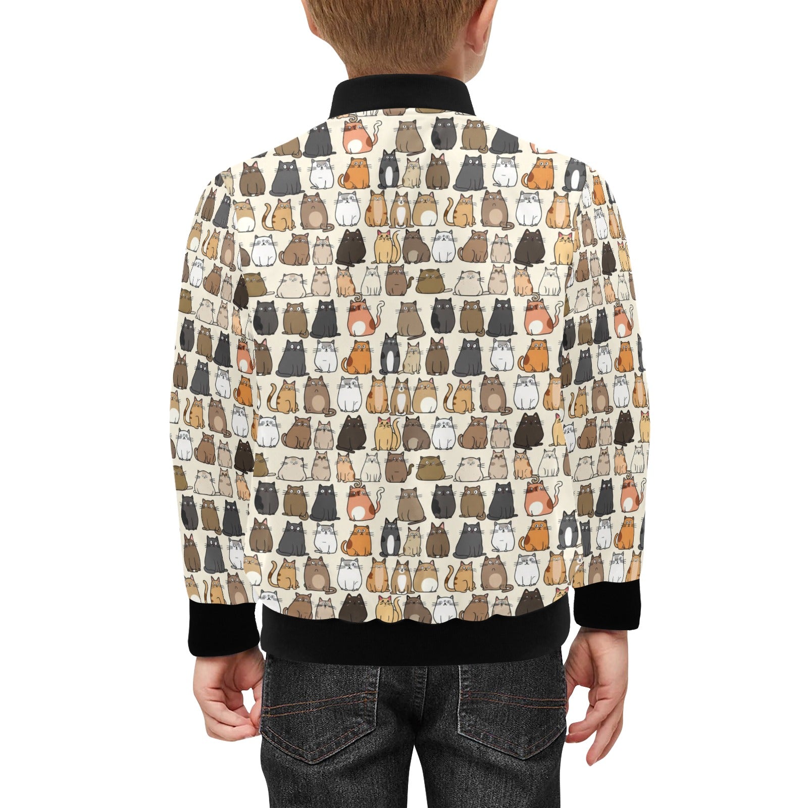 Lots Of Cats Kids Bomber Jacket Kids Bomber Jacket animal Printed Offshore