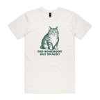Cat, Did Somebody Say Snack? - Mens T-shirt