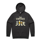The Coffees, Crossing Road Men's AS Colour Hoodie Coal Mens Hoodie Coffee Music Printed In Australia
