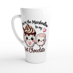 You're The Marshmallow To My Hot Chocolate, Valentine - White Latte 17oz Ceramic Mug Default Title Latte Mug Food Globally Fulfilled Love