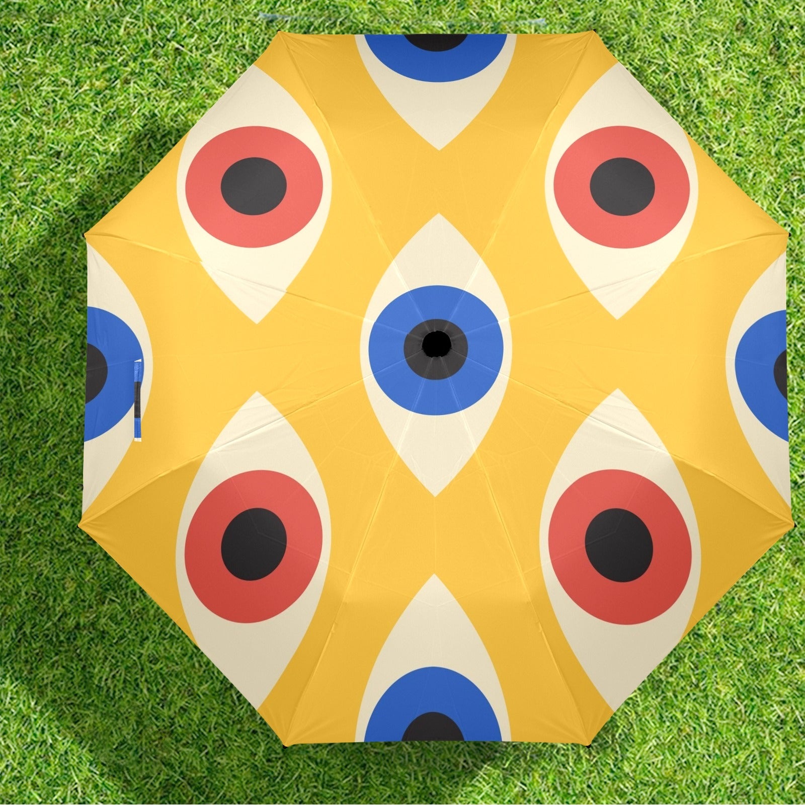 Eyes on Yellow - Semi-Automatic Foldable Umbrella (Model U12) Semi-Automatic Foldable Umbrella (U12)