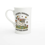 Oops, I Bought Another Book - White 10oz Porcelain Slim Mug Default Title Porcelain Mug animal Globally Fulfilled Reading