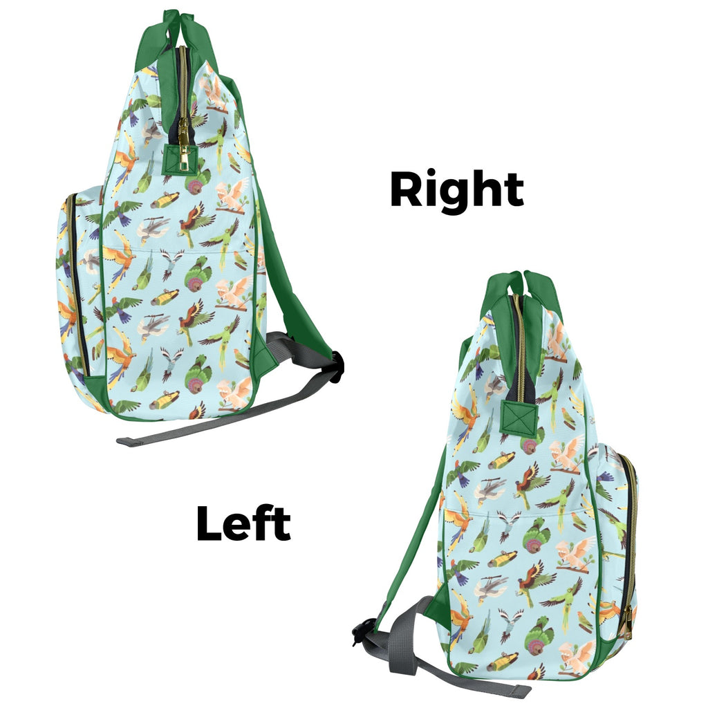 Parrots Multi-Function Backpack, Nappy / Diaper Bag Multi-function Backpack, Nappy / Diaper Bag animal Printed Offshore