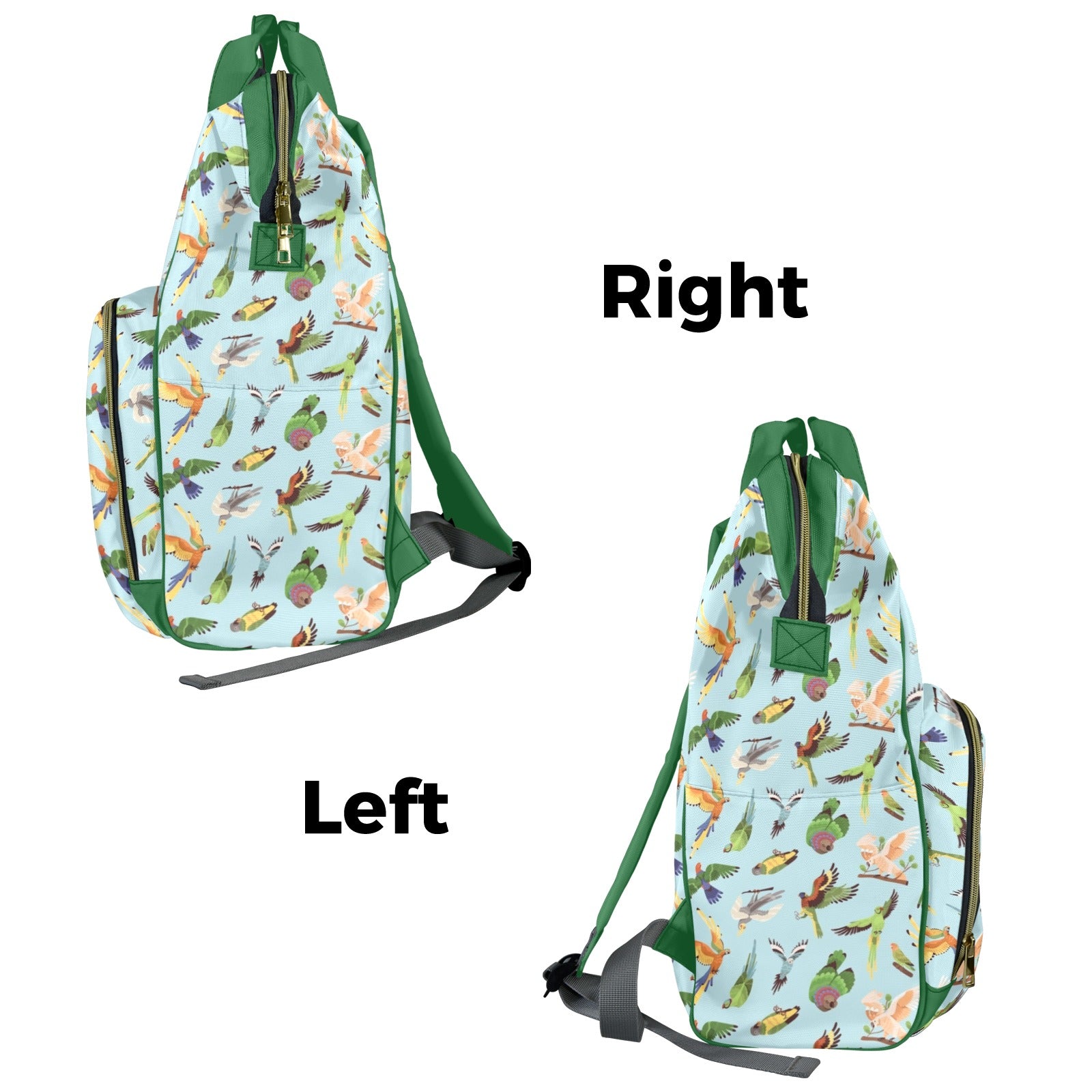 Parrots Multi-Function Backpack, Nappy / Diaper Bag Multi-function Backpack, Nappy / Diaper Bag animal Printed Offshore