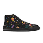 Space - Women's High Top Canvas Shoes