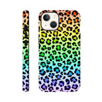 Rainbow Leopard Print - Apple iPhone Tough case iPhone 13 iPhone Tough Case animal Globally Fulfilled