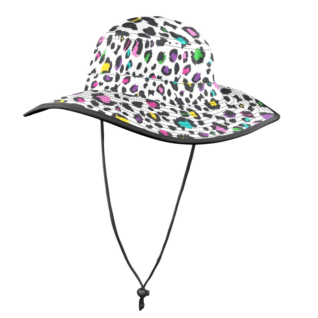 Animal Print In Colour - Wide Brim Bucket Hat Wide Brim Bucket Hat animal Printed Offshore