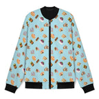Classic Aussie Food Icons Men's Casual Zip‑Up Bomber Jacket